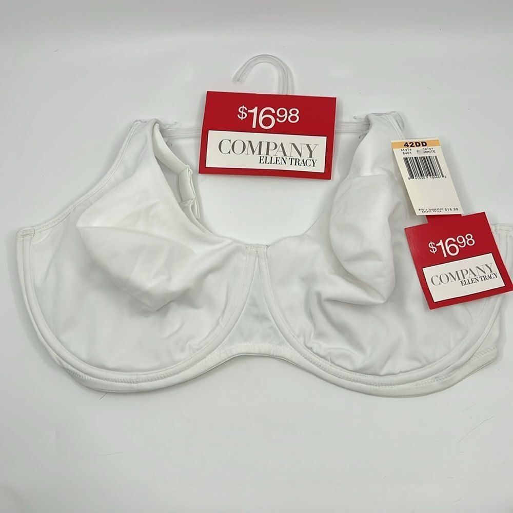 Company by Ellen Tracy Bra Style 6401 White 42DD